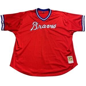 Atlanta Braves Jersey Red MLB Mitchell & Ness 1980 Dale Murphy Mens 5XL Big Tall